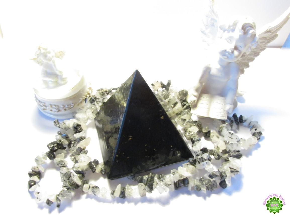 Dárek k nákupu nad 1.200,- Orgonitová pyramida - se surovým šungitem a šungitovým pudrem