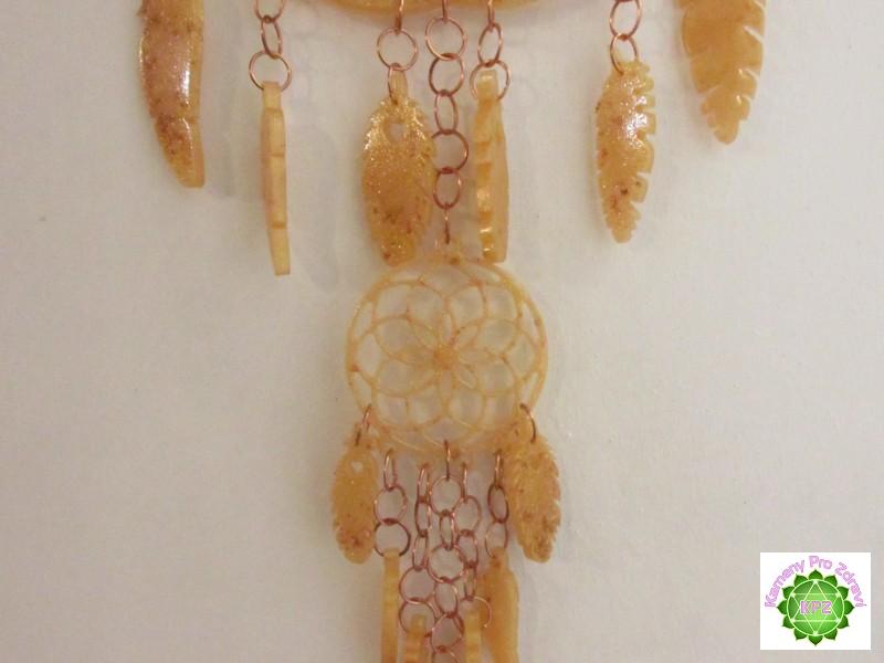 Dárek k nákupu nad 3.000,- Orgonitový lapač snů - zlatě zářivý