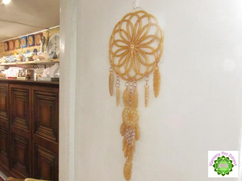 Dárek k nákupu nad 3.000,- Orgonitový lapač snů - zlatě zářivý