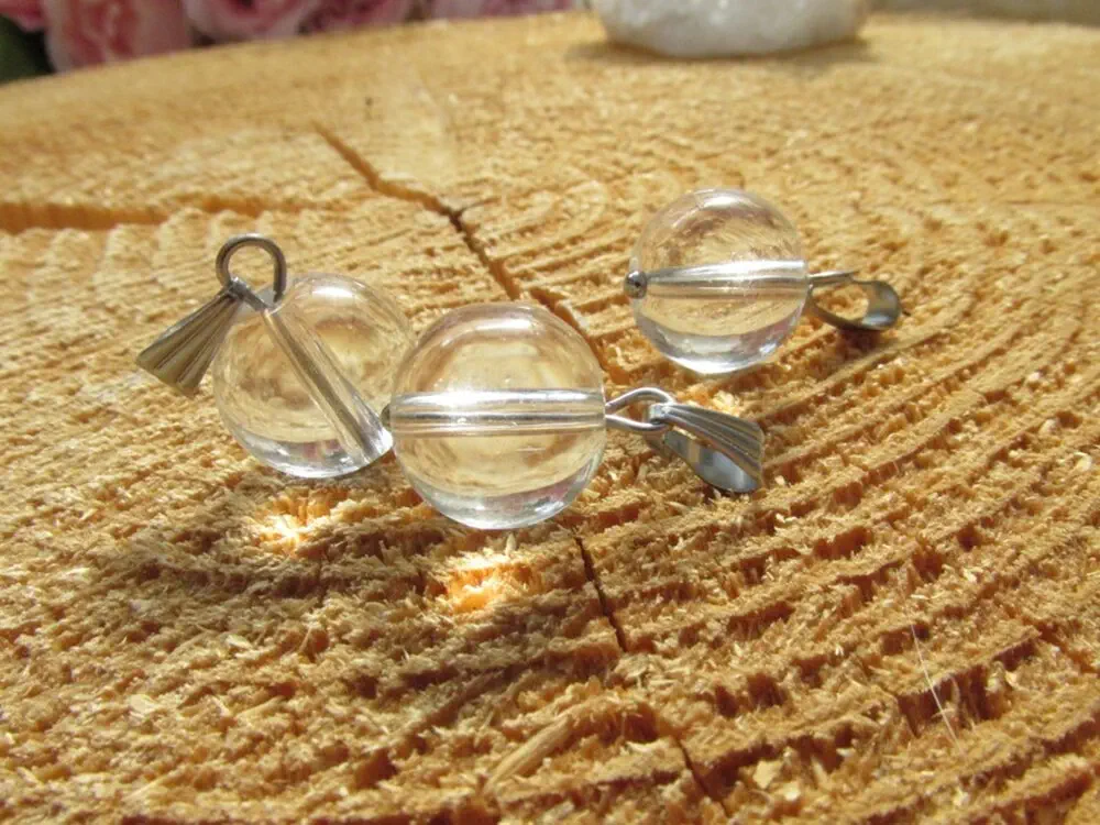 Křišťálový přívěsek - kulička hladká, 12mm