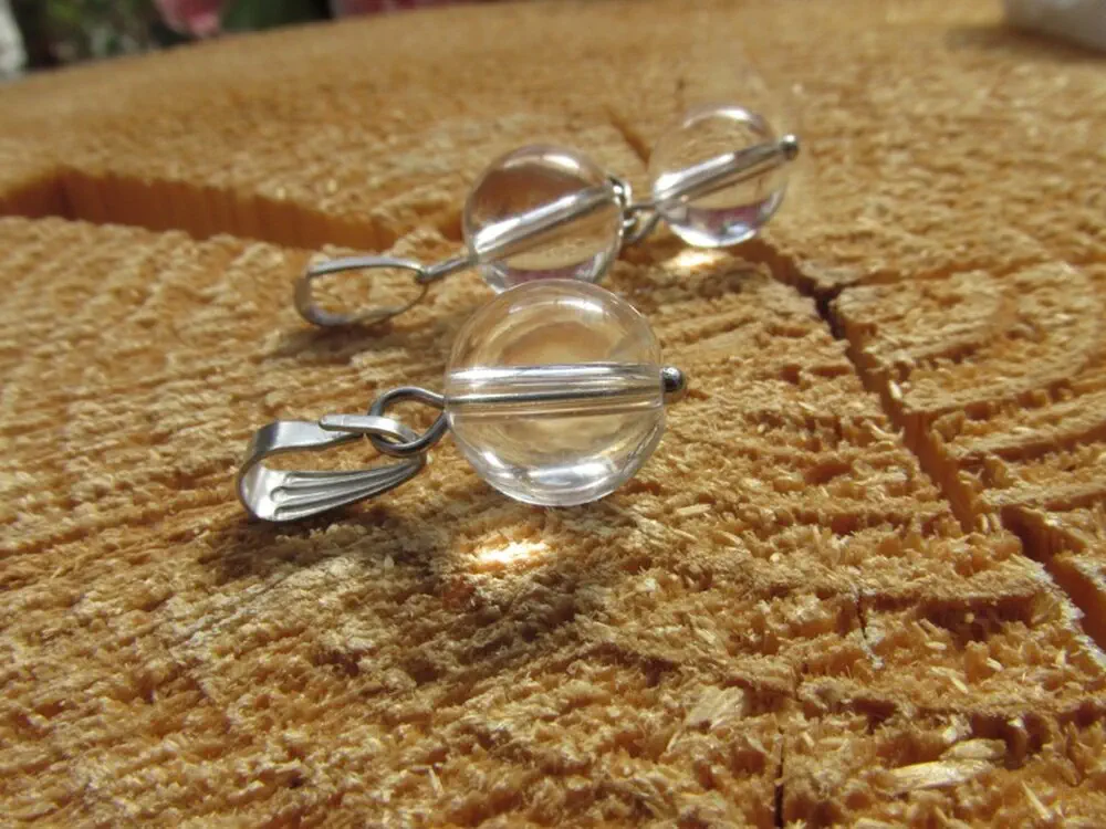 Křišťálový přívěsek - kulička hladká, 10mm