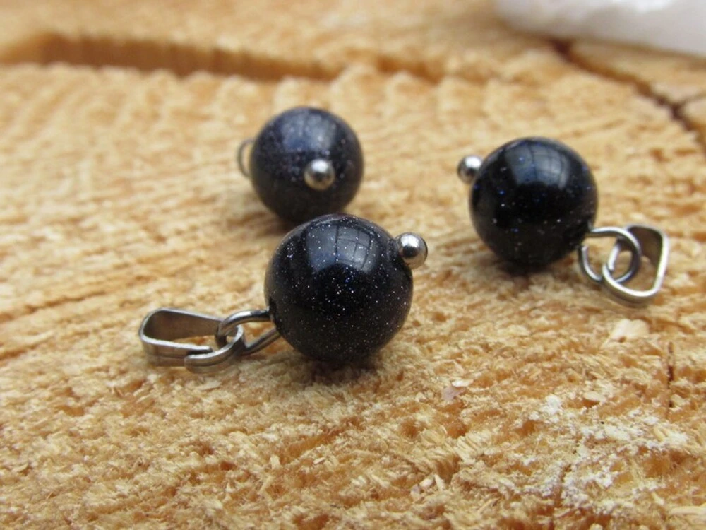 Onyx syntetický přívěsek - kulička hladká, 8mm