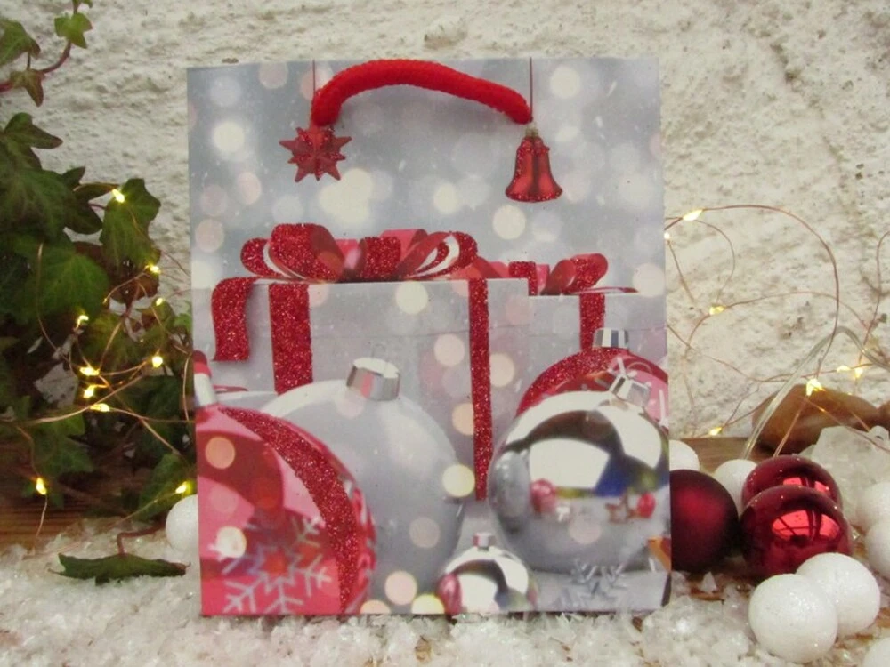 DÁRKOVÁ TAŠKA VÁNOČNÍ - malá 12x14x6 cm