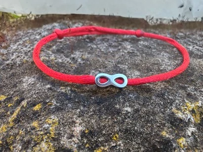 Ochranný Kabbalah náramek Nekonečno, nerezová ocel