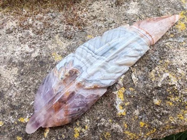 Pírko z ametystového achátu – Andělský talisman harmonie, vhledu a bezpečí *6