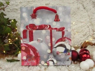 DÁRKOVÁ TAŠKA VÁNOČNÍ - malá 12x14x6 cm