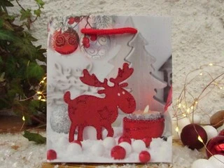 DÁRKOVÁ TAŠKA VÁNOČNÍ - malá 12x14x6 cm