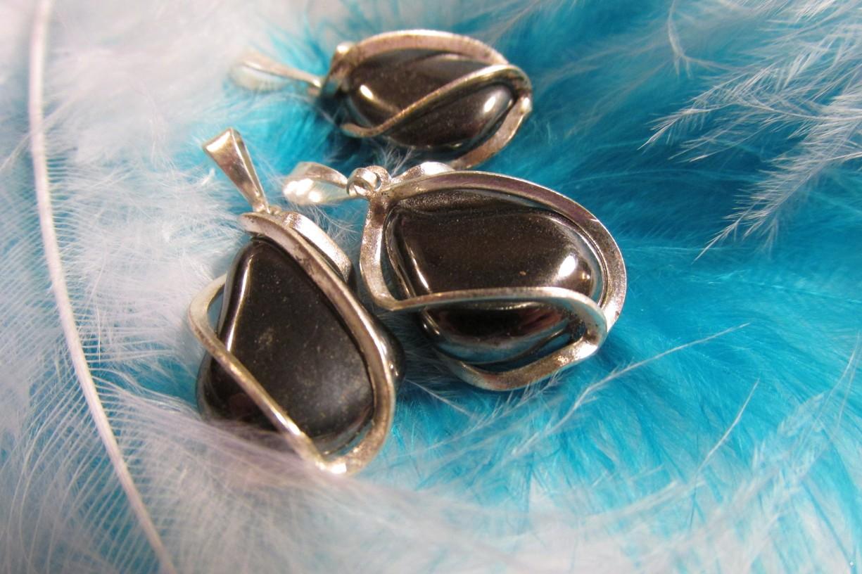 Spoutaný hematit - přívěsek klícka tromlík