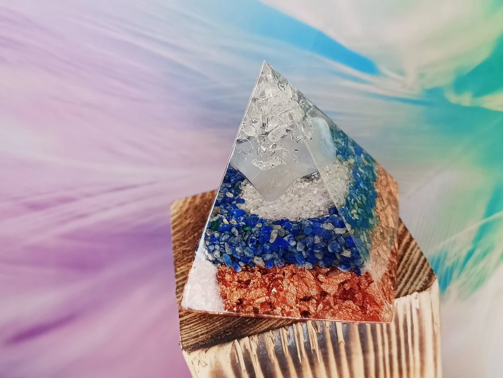 "Klidná mysl - Klidná duše" orgonit pyramida, dosah cca 6-8 metrů
