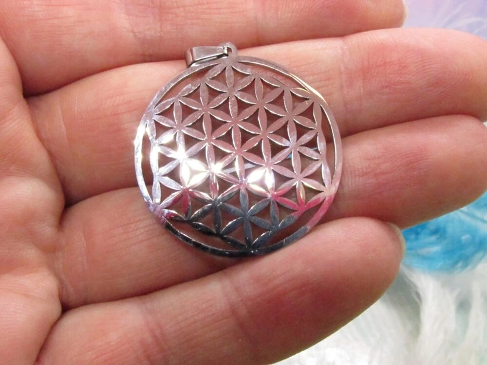 Květ života - přívěsek 32mm, nerezová ocel, stainless steel
