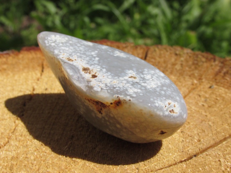 Achát peříčkový, tromlovaný, 28gr, Spojení s Matkou Zemí