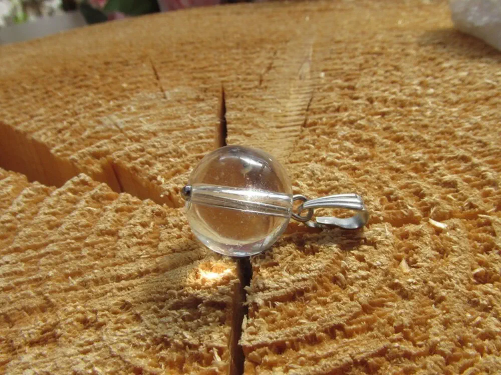 Křišťálový přívěsek - kulička hladká, 12mm