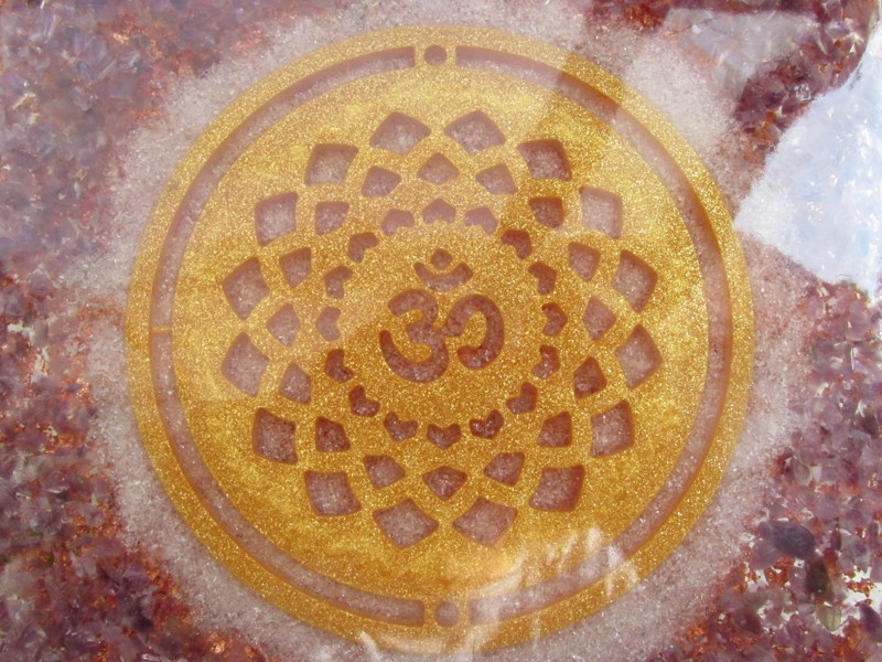 Orgonitový obraz "Aktivace 7. čakry - korunní"