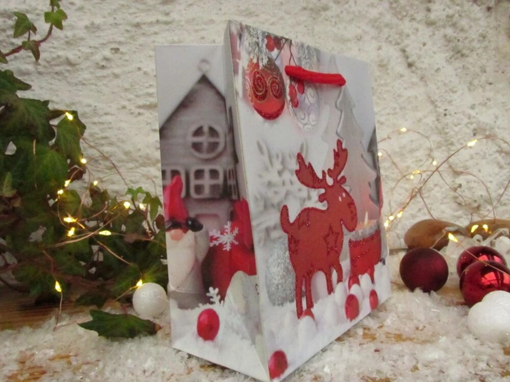 DÁRKOVÁ TAŠKA VÁNOČNÍ - malá 12x14x6 cm
