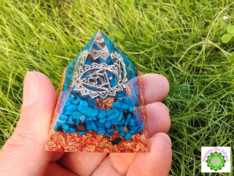 Orgonitová pyramida "Já mluvím" - krční čakra