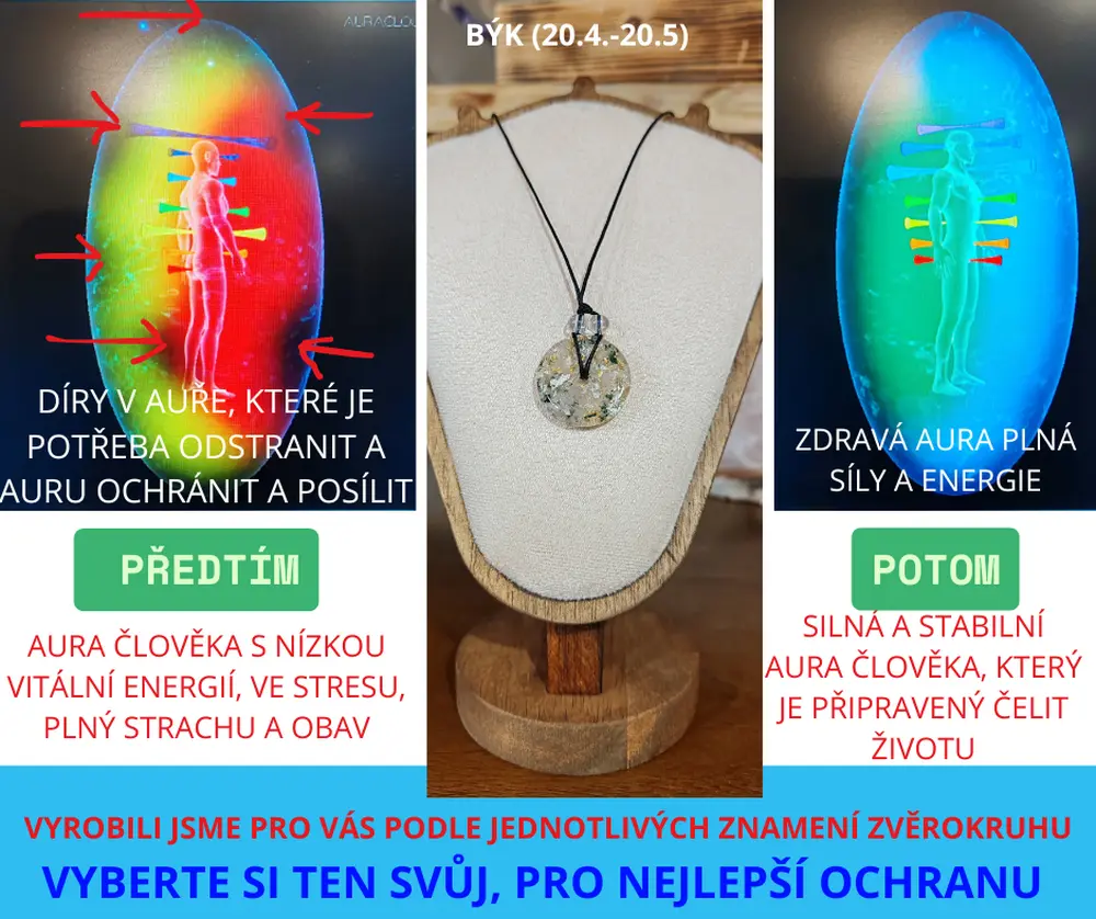 Orgonitový přívěsek pro Býka - "Otevřenost & Flexibilita"