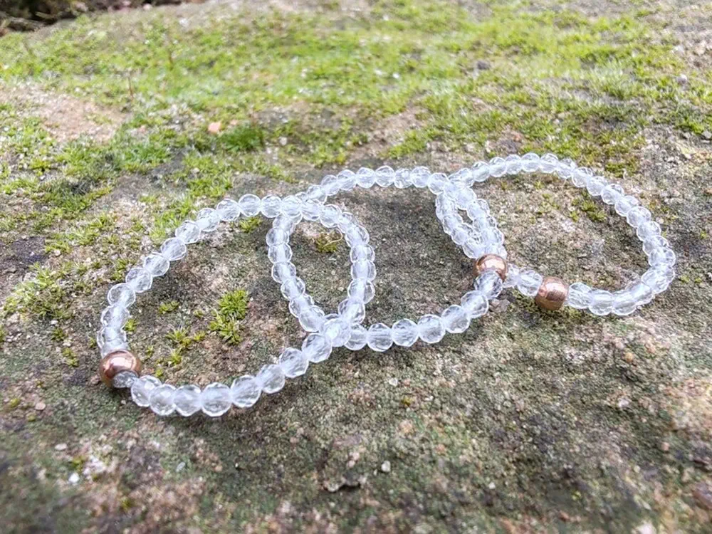 Prsten - Křišťál kuličky 2mm - "Čistota"