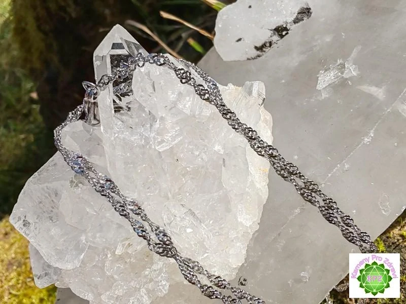 Řetízek nerez ocel  - Kroucený, 49cm