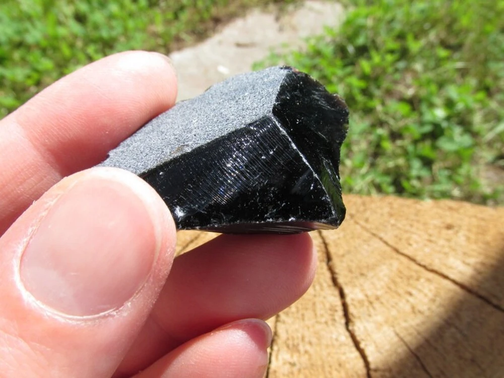 Surový Obsidián černý, 21gr