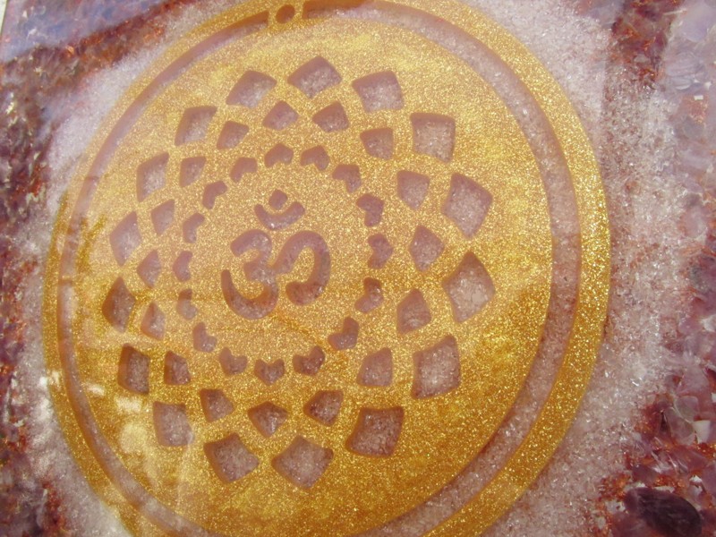 Orgonitový obraz "Aktivace 7. čakry - korunní"