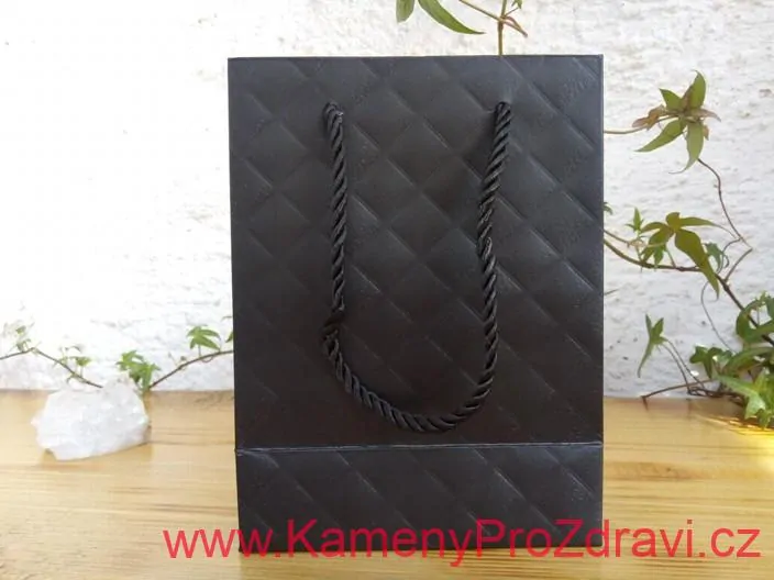 Dárková taška černá, 12 x 15 x 6,5cm