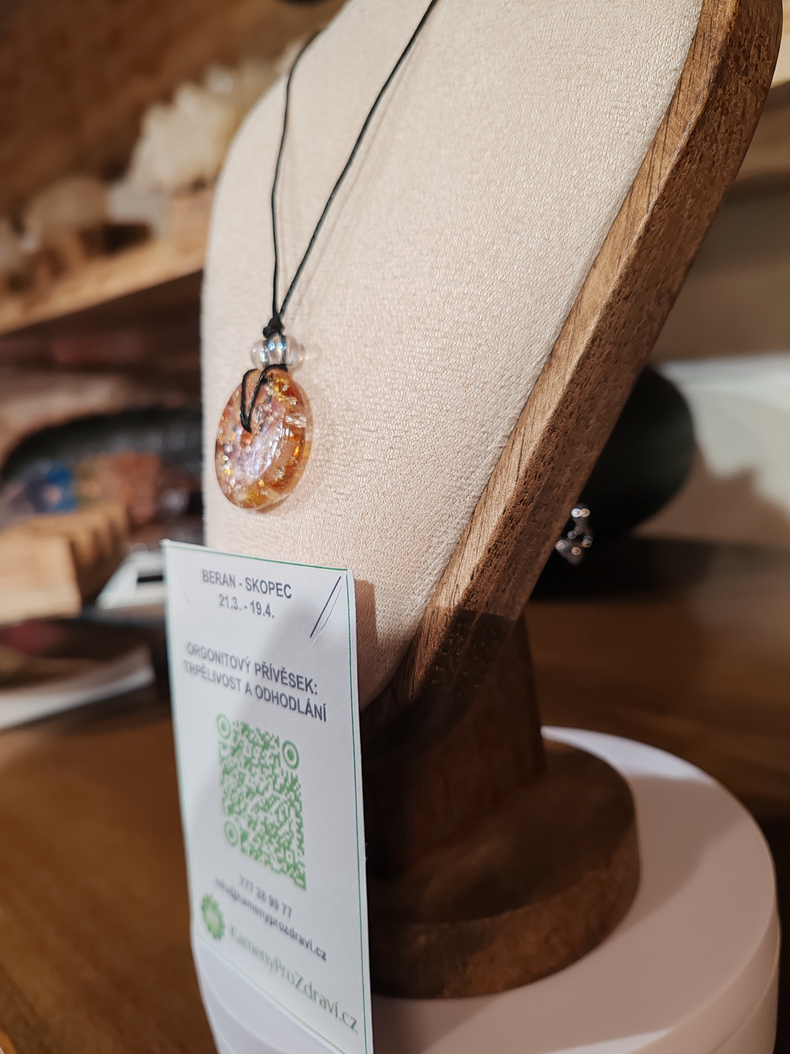 Orgonitový přívěsek pro Berana - "Trpělivost & Odhodlání"