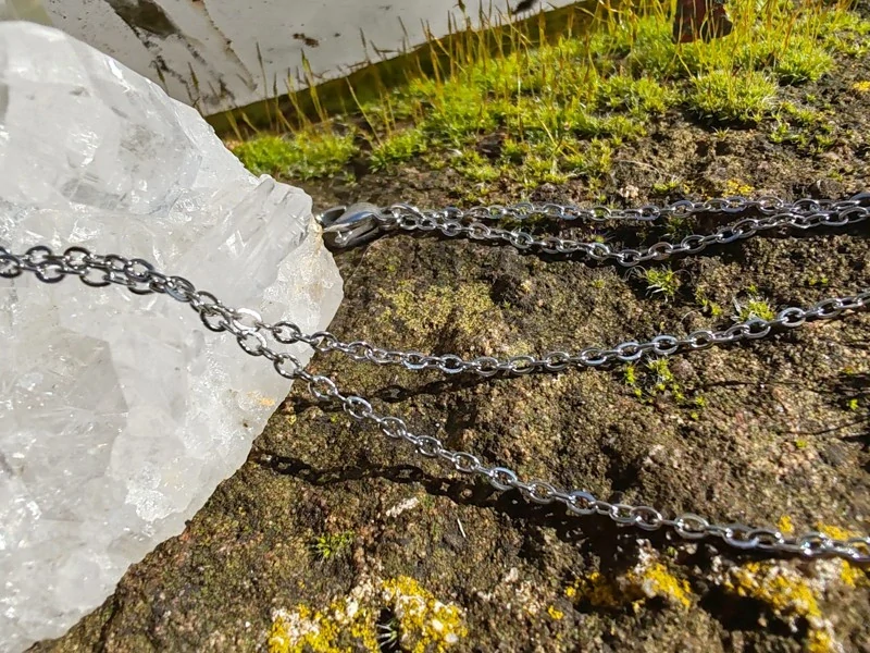 Řetízek nerez ocel  - očka větší, 50cm