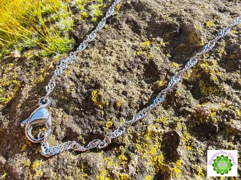 Řetízek nerez ocel  - Kroucený, 49cm