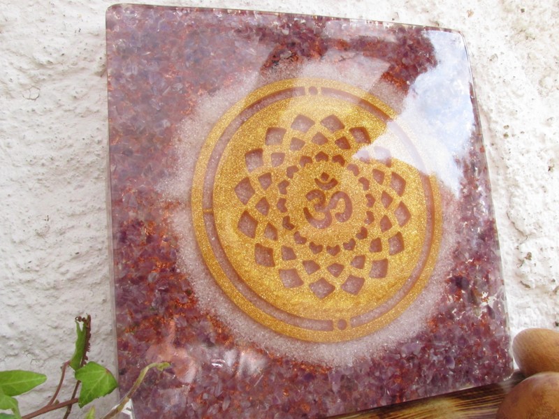 Orgonitový obraz "Aktivace 7. čakry - korunní"