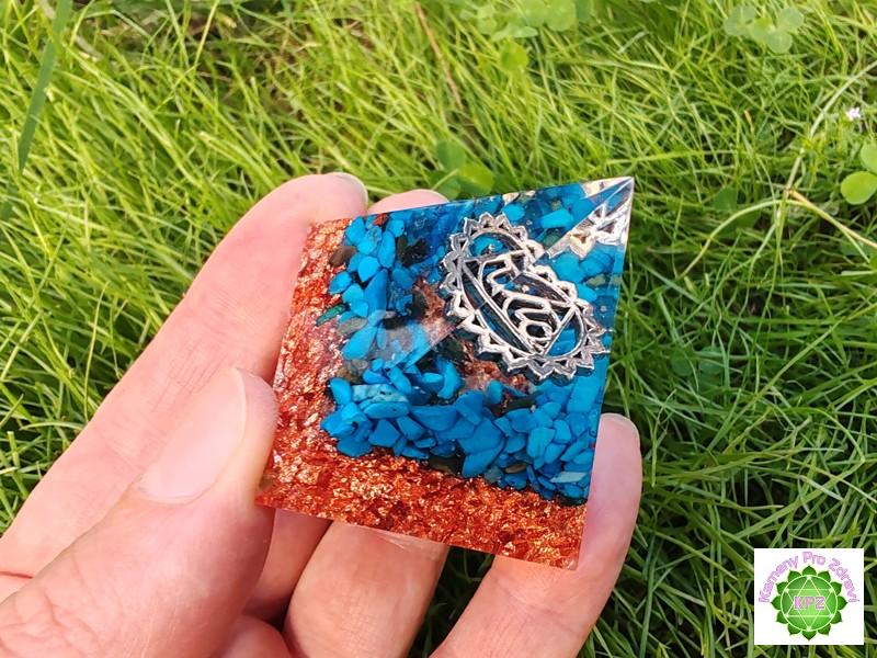 Orgonitová pyramida "Já mluvím" - krční čakra