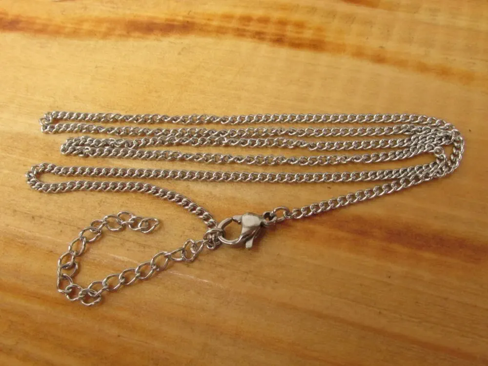 Řetízek nerez ocel - očka 1,5mm, 45+5cm