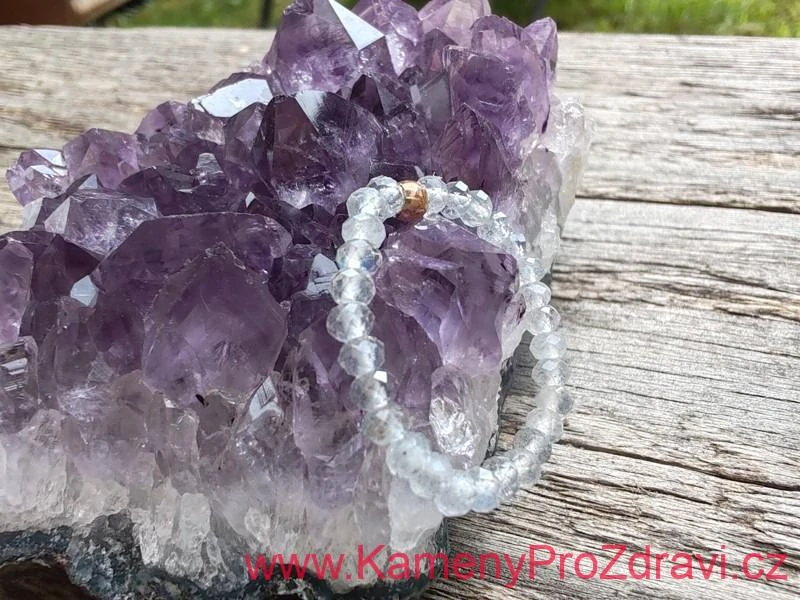 Prsten - Labradorit - rondelky broušené 2x3mm - "Do hloubi duše"