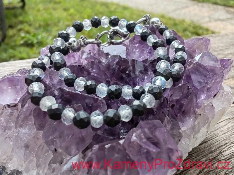 Náramek - Labradorit & Šungit  "Duši ochráním"