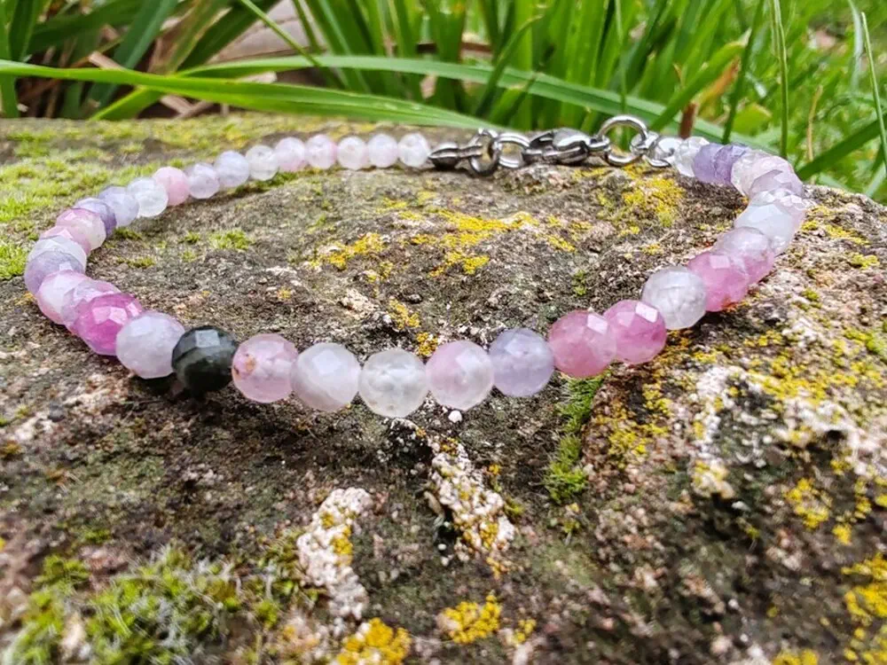 "Esence Magie Jednorožce" náramek Kámen jednorožců - Unicorn stone, broušené kuličky