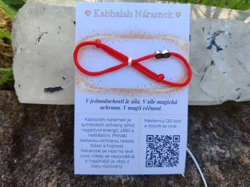 Ochranný Kabbalah náramek Nekonečno, nerezová ocel