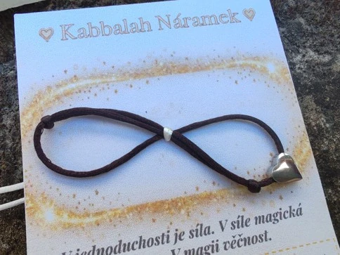 Kabbalah náramek se symbolem srdíčka