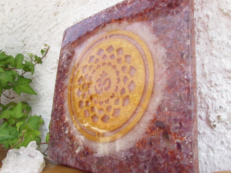 Orgonitový obraz "Aktivace 7. čakry - korunní"