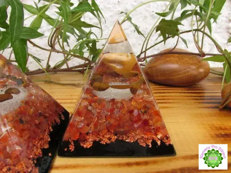 Orgonitová pyramida - Aktivace 2. čakry "Jasnocitnost & Potěšení & Kreativita"