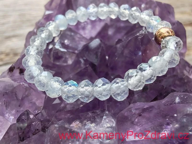 Prsten - Labradorit - rondelky broušené 2x3mm - "Do hloubi duše"