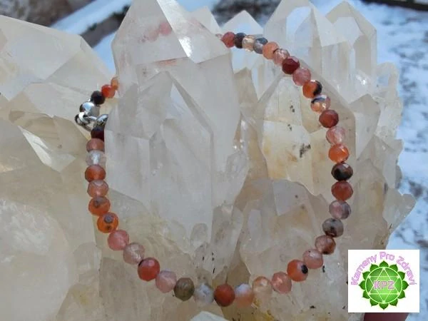 Dárek nad 500,- - Karneolový náramek „Sluníčková radost“ – energie a optimismus