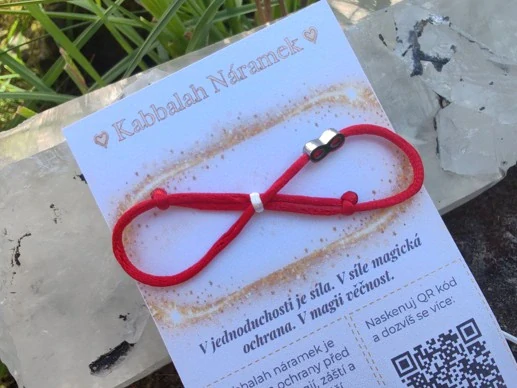 Ochranný Kabbalah náramek Nekonečno, nerezová ocel