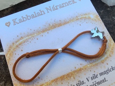 Ochranný Kabbalah náramek Andílek, nerezová ocel