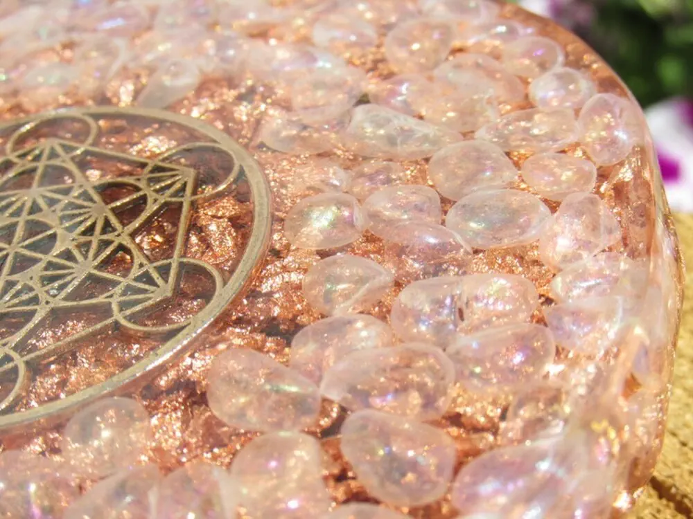 Orgonitový podstavec pod hrneček - Andělská aura & Metatron