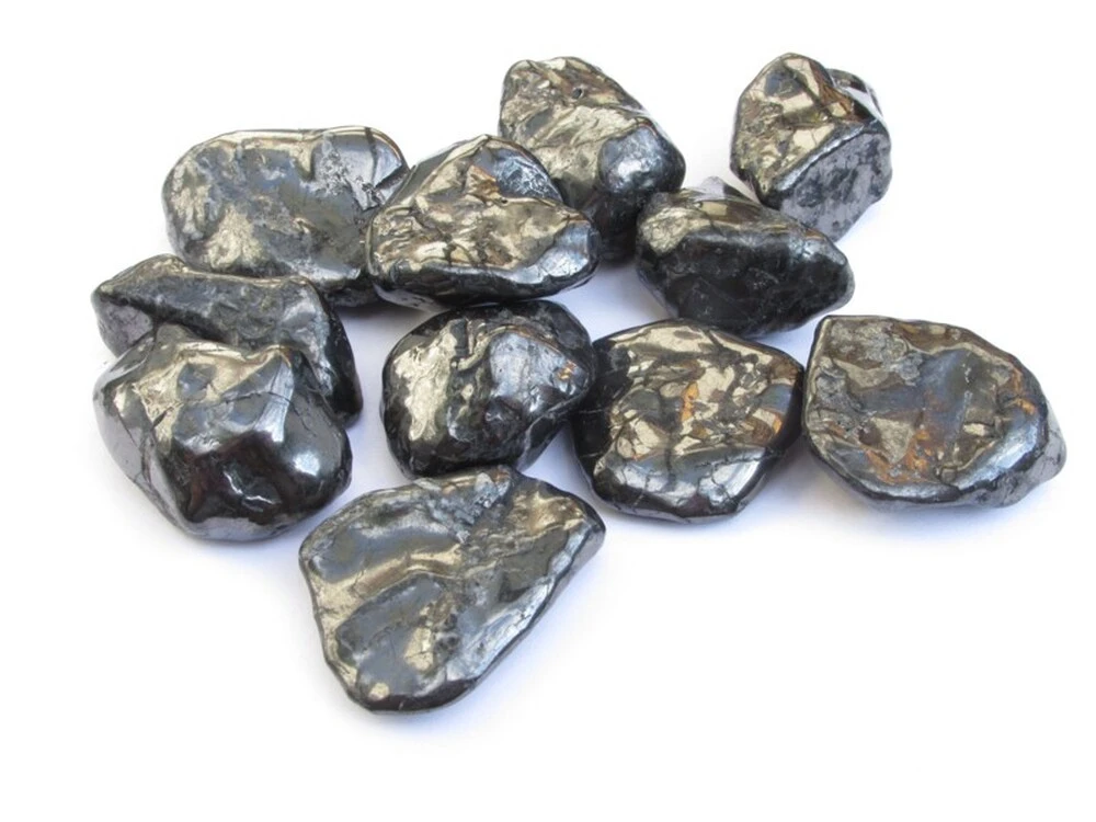 Šungit tromlovaný volný leštěný, 5-10g