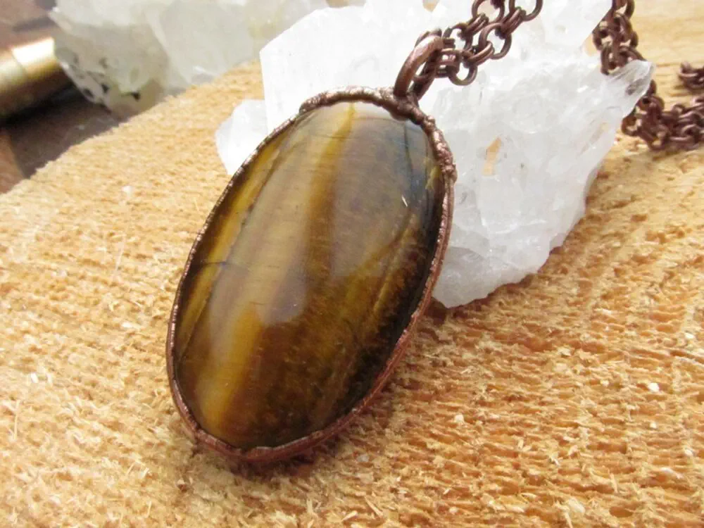 Amulet "Otevři se životu" Tygří oko
