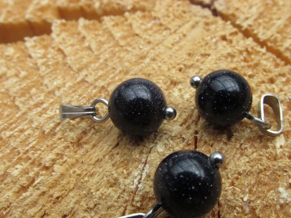 Onyx syntetický přívěsek - kulička hladká, 8mm
