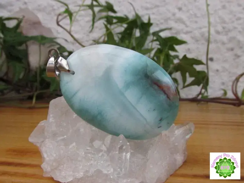 Přívěsek larimar  "Z radosti delfínů"#18