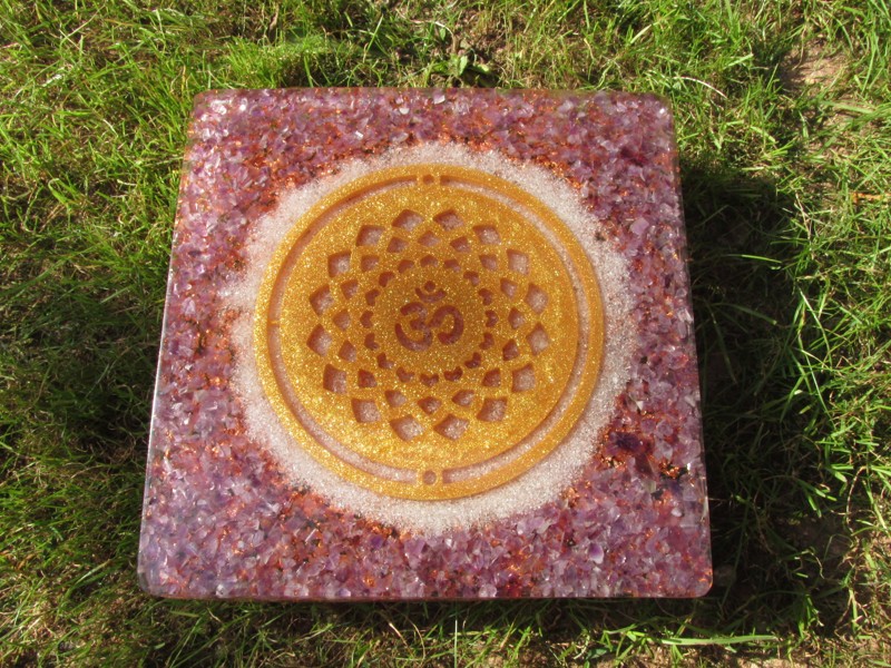 Orgonitový obraz "Aktivace 7. čakry - korunní"