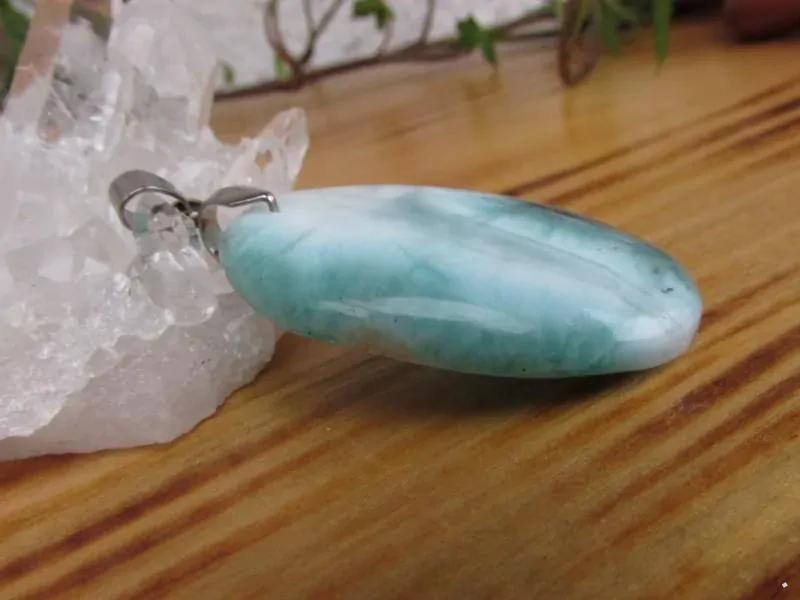 Přívěsek larimar  "Z radosti delfínů"#18