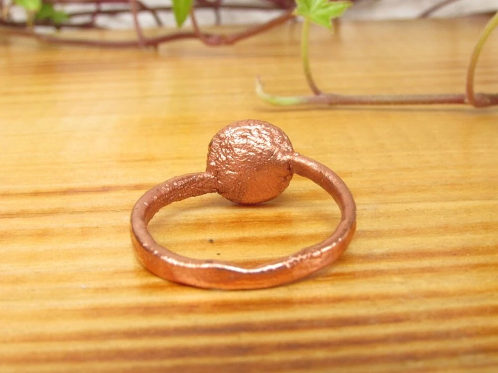 Prsten "Slunce v nás" - citrín, galvanoplastika